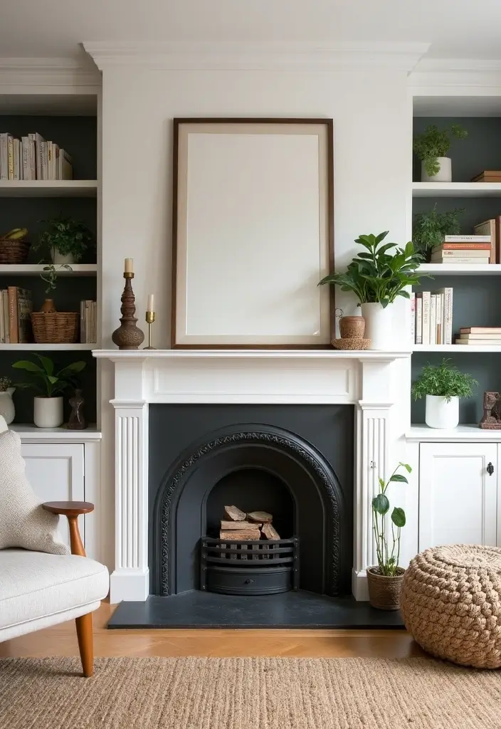 28 Fireplace Wall Ideas To Add Instant Warmth And Charm 90 28 Fireplace Wall Ideas To Add Instant Warmth And Charm - 14. Built-In Shelving Around the Fireplace