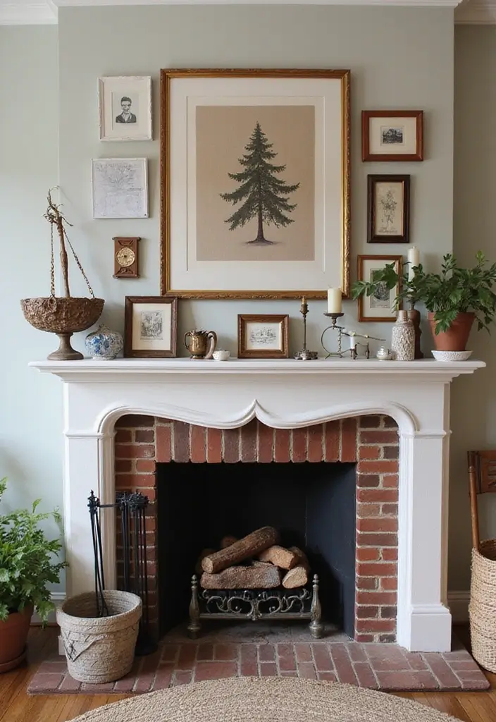 28 Fireplace Wall Ideas To Add Instant Warmth And Charm 188 28 Fireplace Wall Ideas To Add Instant Warmth And Charm - 28. Personal Collection Display