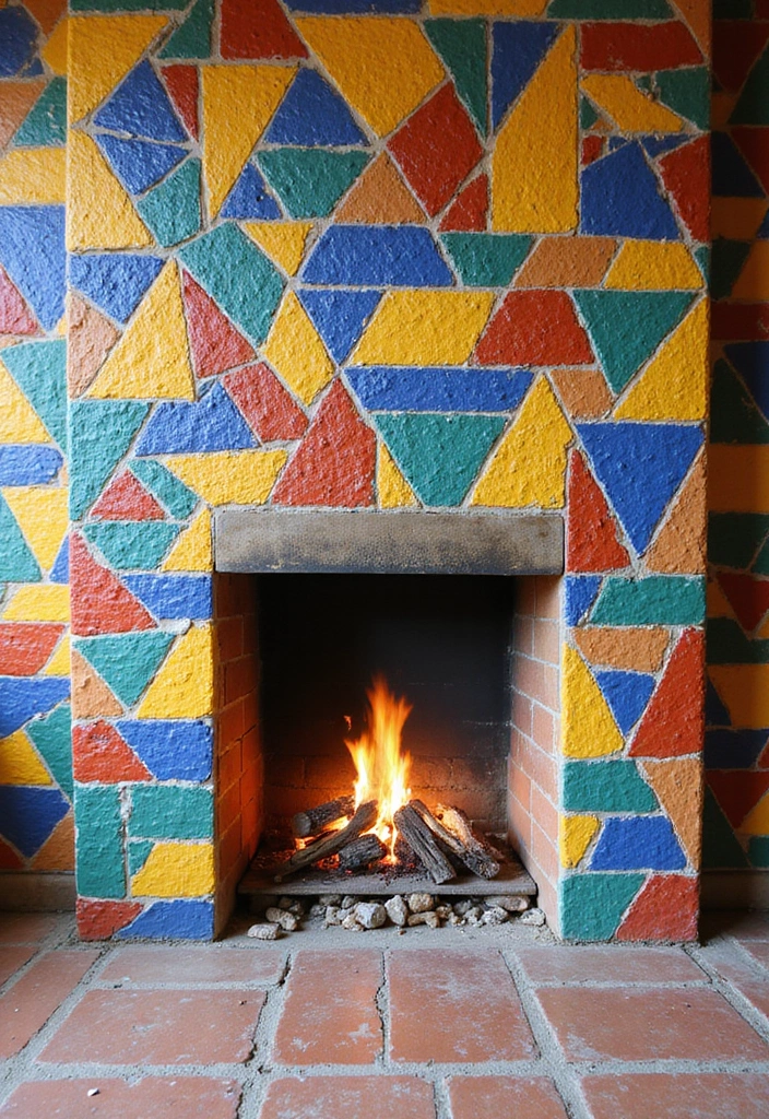 28 Fireplace Wall Ideas To Add Instant Warmth And Charm 50 28 Fireplace Wall Ideas To Add Instant Warmth And Charm - 8. Colorful Tile Surround