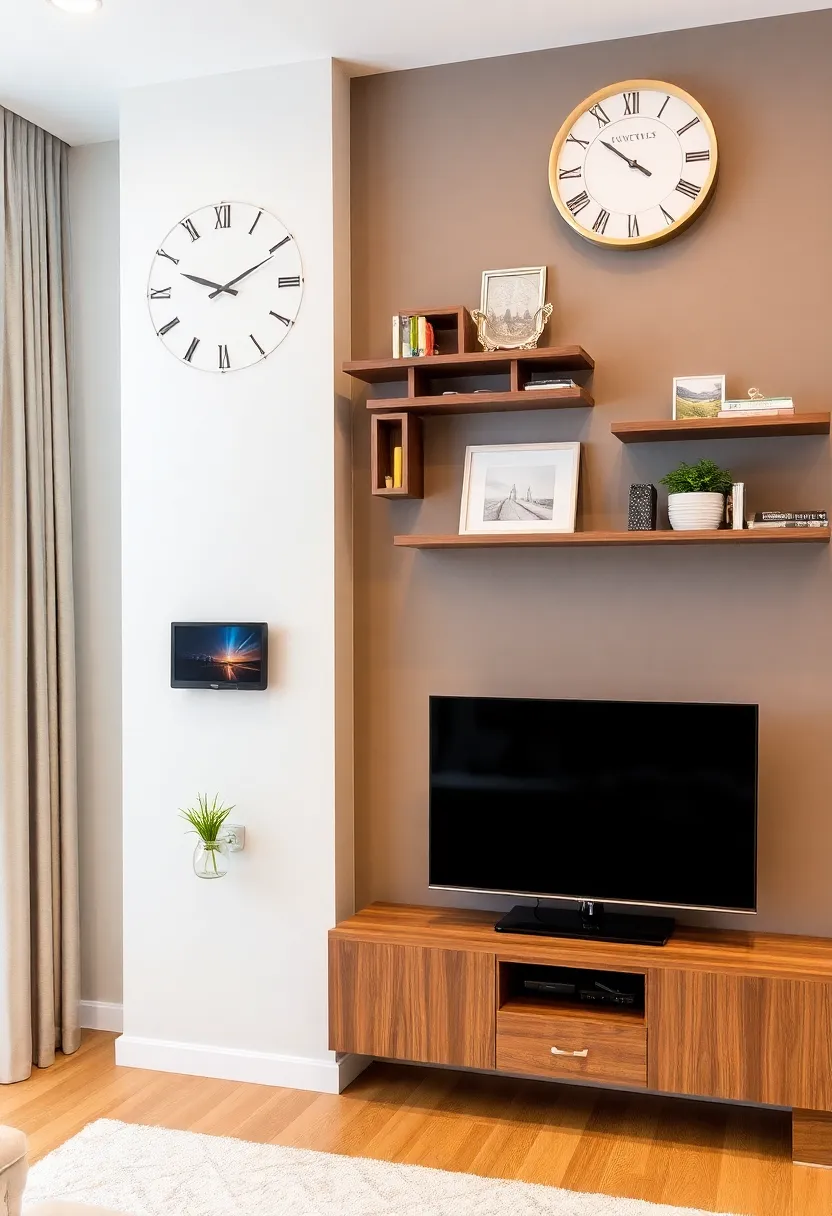 28 Media Wall Ideas To Create A Sleek Modern Focal Point 169 28 Media Wall Ideas To Create A Sleek Modern Focal Point - 25. Functional Wall Art
