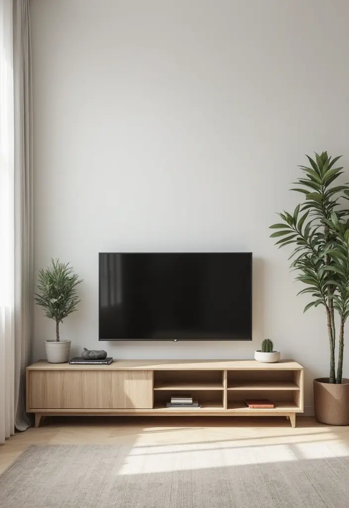28 Media Wall Ideas To Create A Sleek Modern Focal Point 22 28 Media Wall Ideas To Create A Sleek Modern Focal Point - 4. Minimalist Media Cabinet