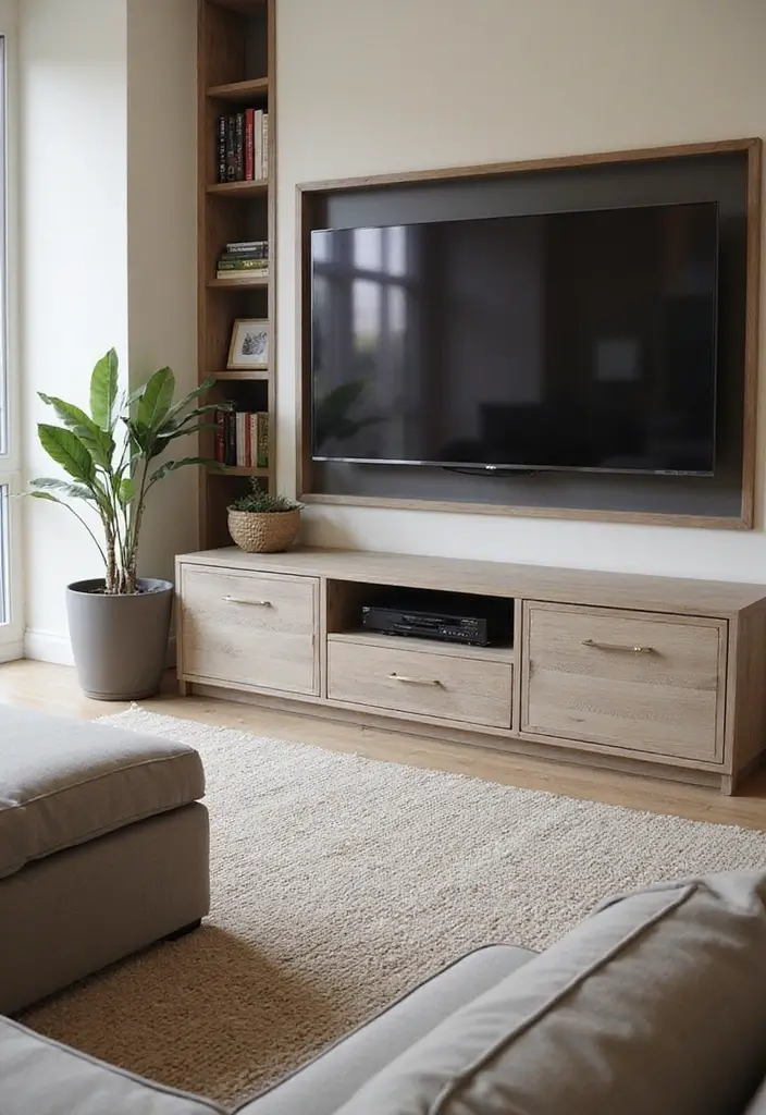 28 Media Wall Ideas To Create A Sleek Modern Focal Point 57 28 Media Wall Ideas To Create A Sleek Modern Focal Point - 9. Multi-Functional Furniture