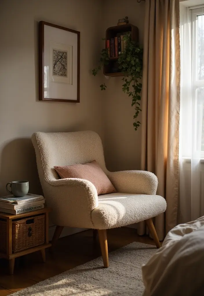 28 Mens Bedroom Ideas That Look Effortlessly Stylish 78 28 Mens Bedroom Ideas That Look Effortlessly Stylish - 12. Cozy Reading Nook