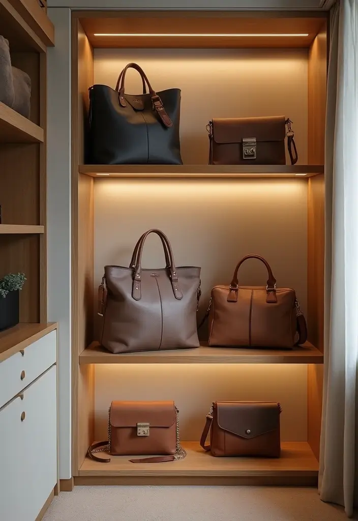 28 Purse Storage Ideas Every Fashion Lover Will Adore 84 28 Purse Storage Ideas Every Fashion Lover Will Adore - 14. Use a Closet Organizer System