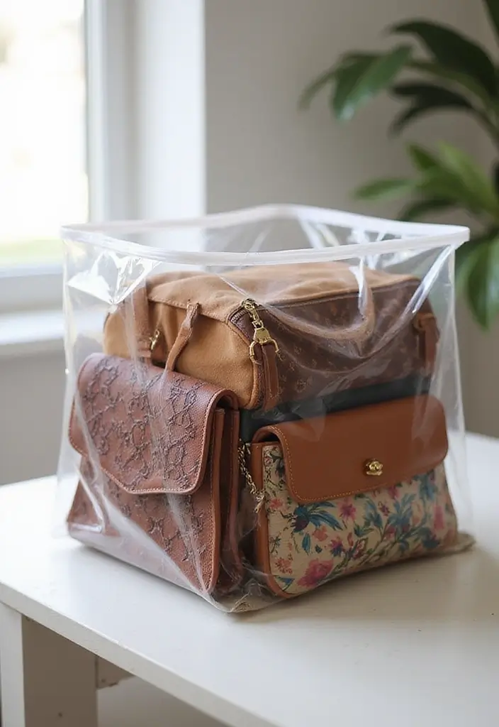 28 Purse Storage Ideas Every Fashion Lover Will Adore 96 28 Purse Storage Ideas Every Fashion Lover Will Adore - 16. Embrace Clear Storage Bags