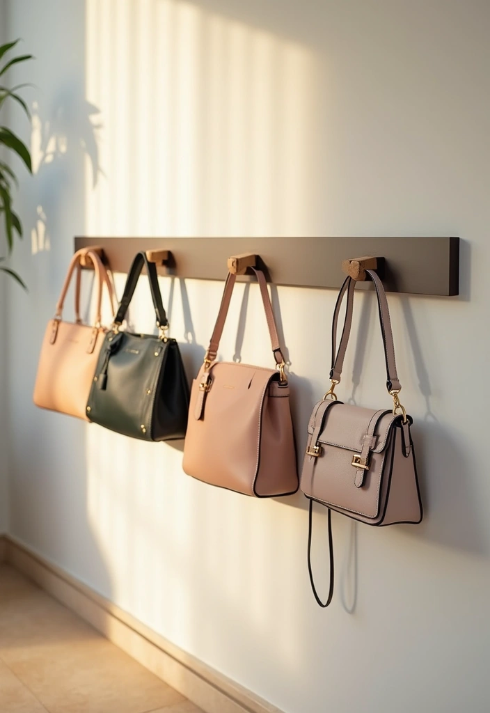 28 Purse Storage Ideas Every Fashion Lover Will Adore 172 28 Purse Storage Ideas Every Fashion Lover Will Adore - 28. Incorporate Magnetic Strips
