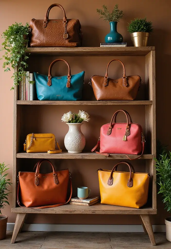 28 Purse Storage Ideas Every Fashion Lover Will Adore 41 28 Purse Storage Ideas Every Fashion Lover Will Adore - 7. Repurpose a Bookshelf