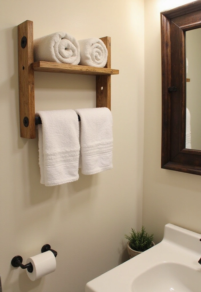 28 Rustic Bathroom Ideas That Bring Cozy Farmhouse Vibes Home 100 28 Rustic Bathroom Ideas That Bring Cozy Farmhouse Vibes Home - 15. Wall-Mounted Towel Racks