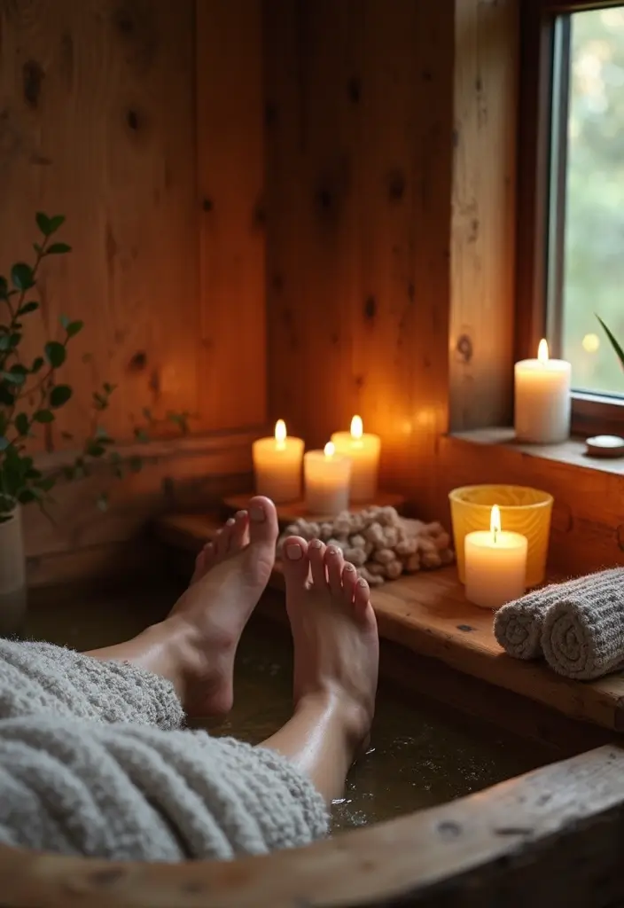 28 Rustic Bathroom Ideas That Bring Cozy Farmhouse Vibes Home 163 28 Rustic Bathroom Ideas That Bring Cozy Farmhouse Vibes Home - 24. Luxurious Foot Soaks