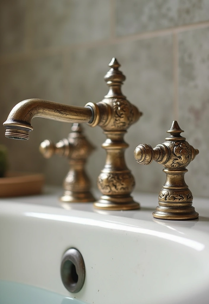 28 Vintage Bathroom Ideas Full of Timeless Charm 76 28 Vintage Bathroom Ideas Full of Timeless Charm - 12. Vintage-inspired Faucets