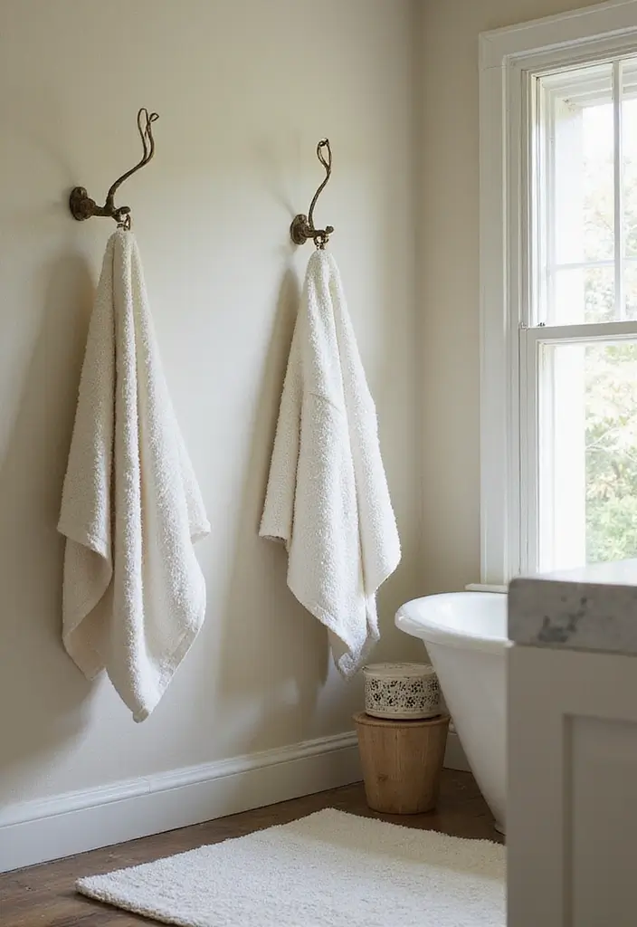 28 Vintage Bathroom Ideas Full of Timeless Charm 118 28 Vintage Bathroom Ideas Full of Timeless Charm - 18. Unique Towel Holders
