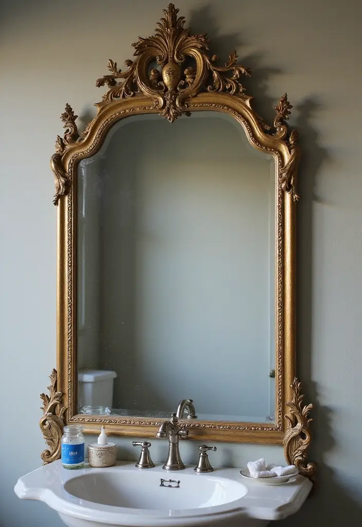 28 Vintage Bathroom Ideas Full of Timeless Charm 29 28 Vintage Bathroom Ideas Full of Timeless Charm - 5. Vintage Mirrors