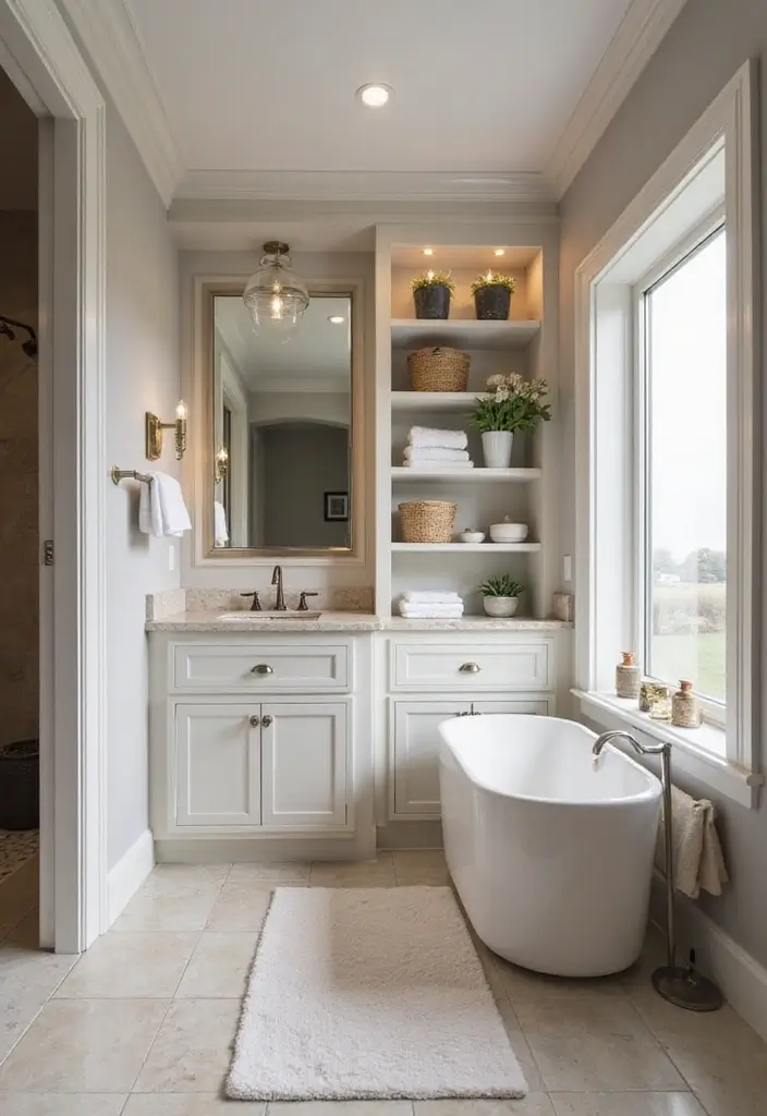 29 Ensuite Bathroom Ideas That Feel Like a Luxury Hotel Retreat 67 29 Ensuite Bathroom Ideas That Feel Like a Luxury Hotel Retreat - 11. Creative Storage Solutions