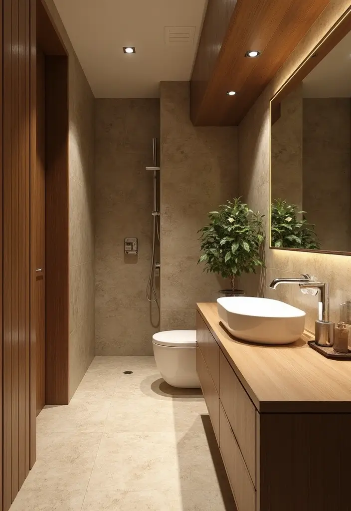 29 Ensuite Bathroom Ideas That Feel Like a Luxury Hotel Retreat 156 29 Ensuite Bathroom Ideas That Feel Like a Luxury Hotel Retreat - 24. Natural Elements