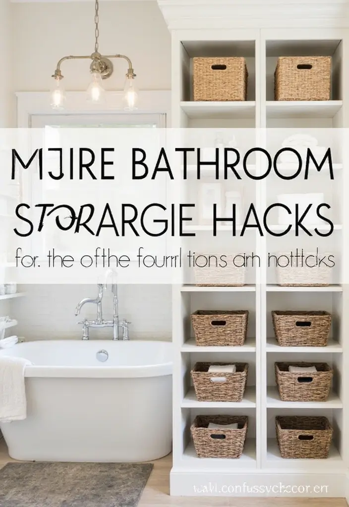 29 Ensuite Bathroom Ideas That Feel Like a Luxury Hotel Retreat 191 29 Ensuite Bathroom Ideas That Feel Like a Luxury Hotel Retreat - 29. Smart Storage Hacks
