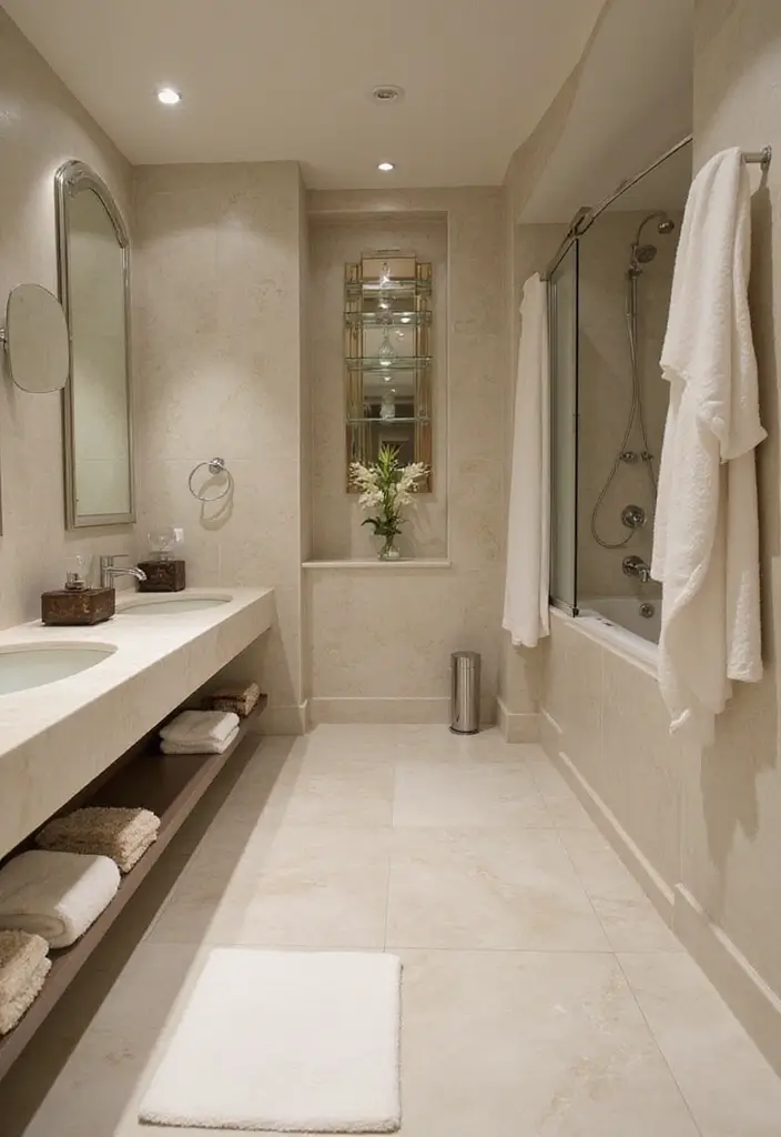 29 Ensuite Bathroom Ideas That Feel Like a Luxury Hotel Retreat 15 29 Ensuite Bathroom Ideas That Feel Like a Luxury Hotel Retreat - 3. Elegant Fixtures