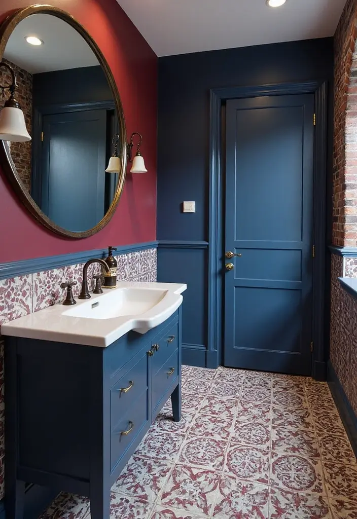 29 Ensuite Bathroom Ideas That Feel Like a Luxury Hotel Retreat 48 29 Ensuite Bathroom Ideas That Feel Like a Luxury Hotel Retreat - 8. Bold Colors