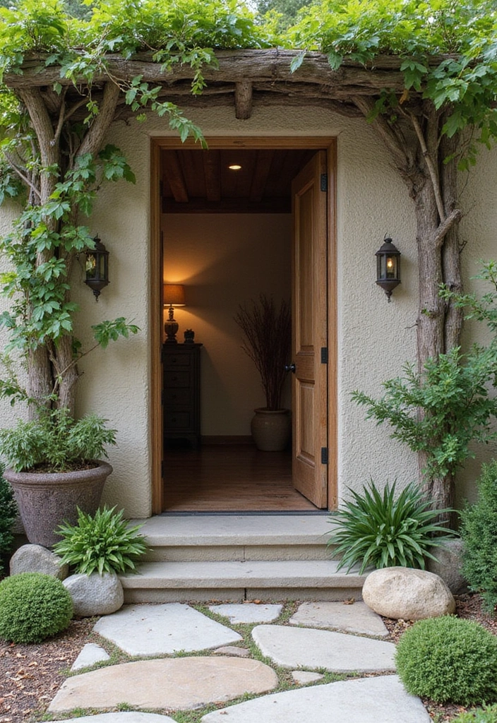 29 Entryway Wall Ideas Guests Will Notice The Moment They Walk In 62 29 Entryway Wall Ideas Guests Will Notice The Moment They Walk In - 10. Natural Elements