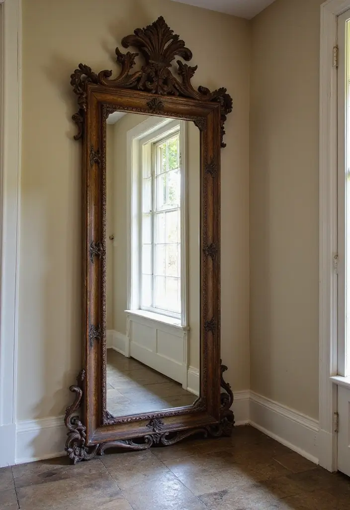 29 Entryway Wall Ideas Guests Will Notice The Moment They Walk In 76 29 Entryway Wall Ideas Guests Will Notice The Moment They Walk In - 12. Antique Mirrors
