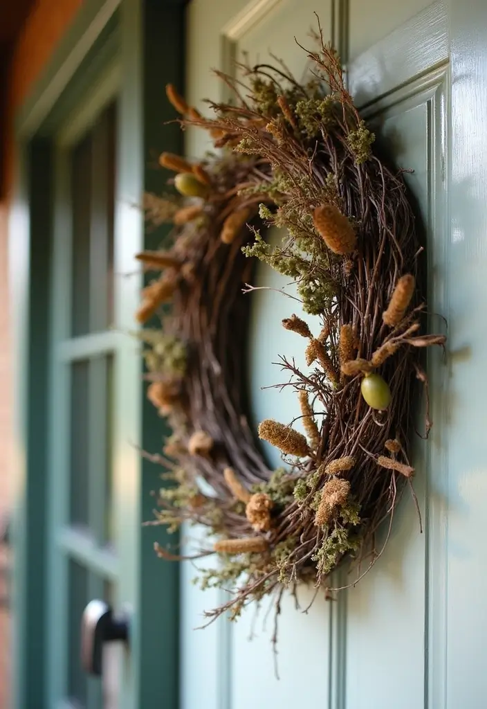 29 Entryway Wall Ideas Guests Will Notice The Moment They Walk In 109 29 Entryway Wall Ideas Guests Will Notice The Moment They Walk In - 17. Rustic Wreaths