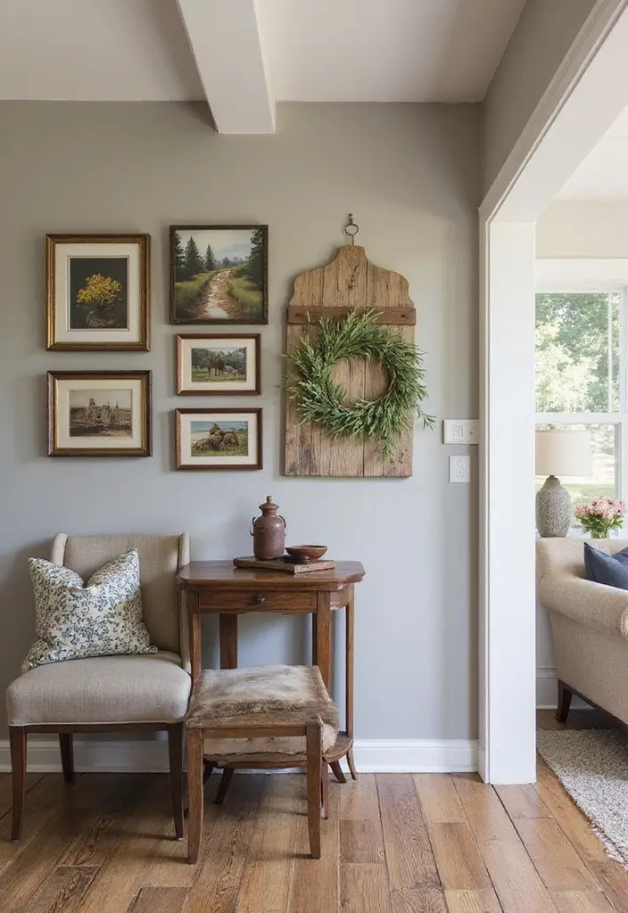29 Entryway Wall Ideas Guests Will Notice The Moment They Walk In 116 29 Entryway Wall Ideas Guests Will Notice The Moment They Walk In - 18. Rustic Wall Art