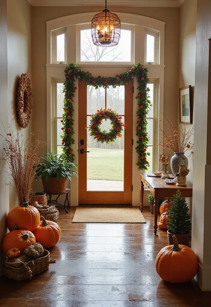29 Entryway Wall Ideas Guests Will Notice The Moment They Walk In 149 29 Entryway Wall Ideas Guests Will Notice The Moment They Walk In - 23. Seasonal Decor Swap