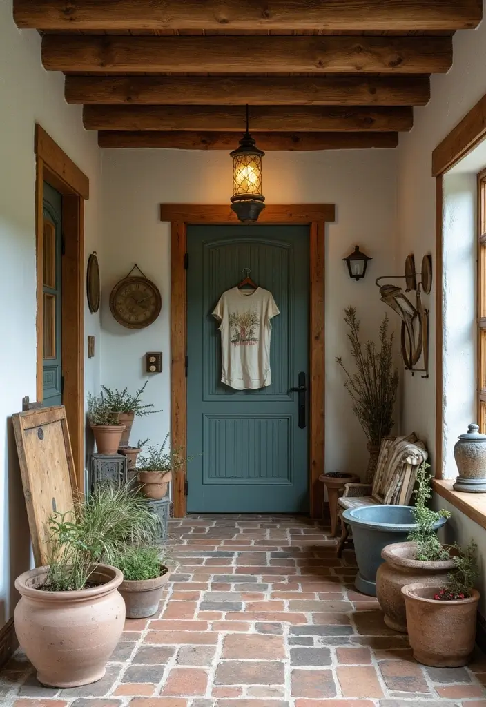 29 Entryway Wall Ideas Guests Will Notice The Moment They Walk In 183 29 Entryway Wall Ideas Guests Will Notice The Moment They Walk In - 29. Rustic Artifacts