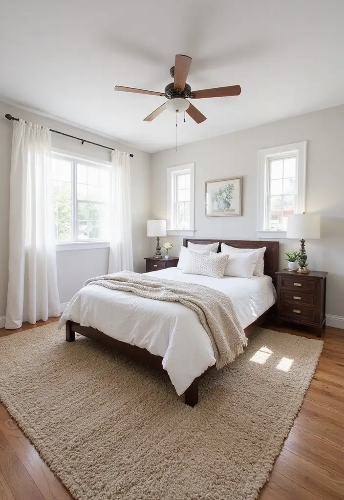29 Farmhouse Bedroom Ideas With Rustic Cozy Vibes 50 29 Farmhouse Bedroom Ideas With Rustic Cozy Vibes - 8. Farmhouse Rugs