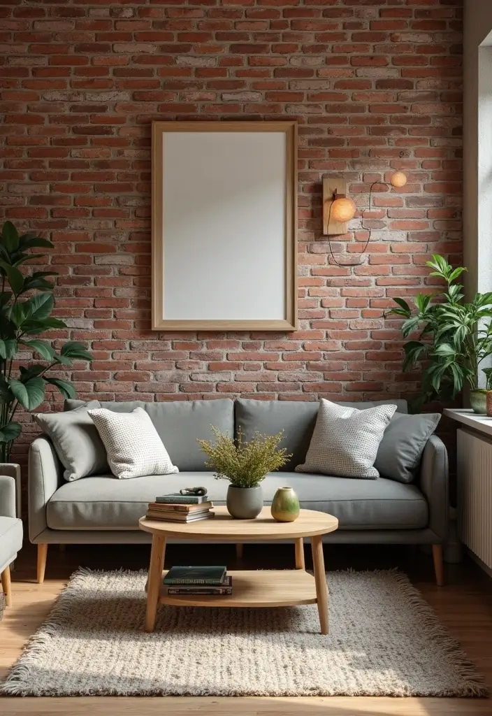 29 Feature Wall Ideas For Living Rooms That Impress Instantly 111 29 Feature Wall Ideas For Living Rooms That Impress Instantly - 17. Classic Brick Wall