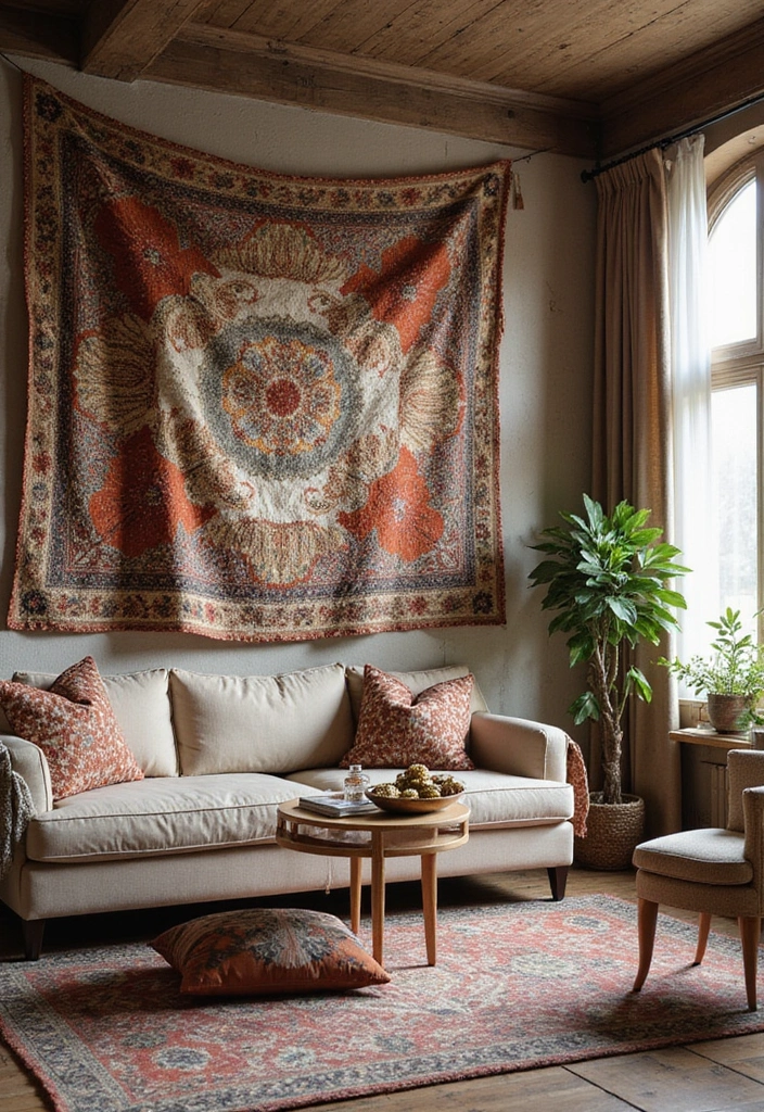 29 Feature Wall Ideas For Living Rooms That Impress Instantly 125 29 Feature Wall Ideas For Living Rooms That Impress Instantly - 19. Layered Textiles