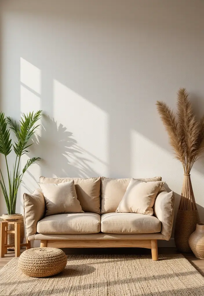 29 Feature Wall Ideas For Living Rooms That Impress Instantly 139 29 Feature Wall Ideas For Living Rooms That Impress Instantly - 21. Earthy Tones for Serenity