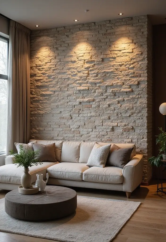 29 Feature Wall Ideas For Living Rooms That Impress Instantly 36 29 Feature Wall Ideas For Living Rooms That Impress Instantly - 6. Textured Wall Treatments
