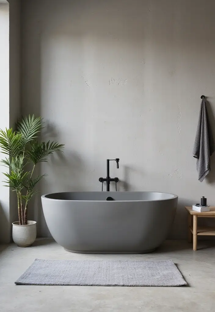29 Grey Bathroom Ideas For a Calm Modern Look 43 29 Grey Bathroom Ideas For a Calm Modern Look - 7. Grey Bathtubs