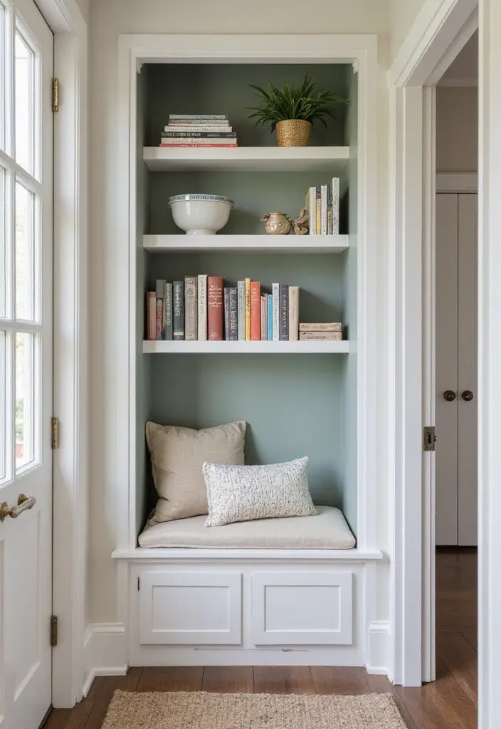 29 Hallway Storage Ideas To Turn Tight Spaces Into Smart Zones 64 29 Hallway Storage Ideas To Turn Tight Spaces Into Smart Zones - 10. Built-in Nooks