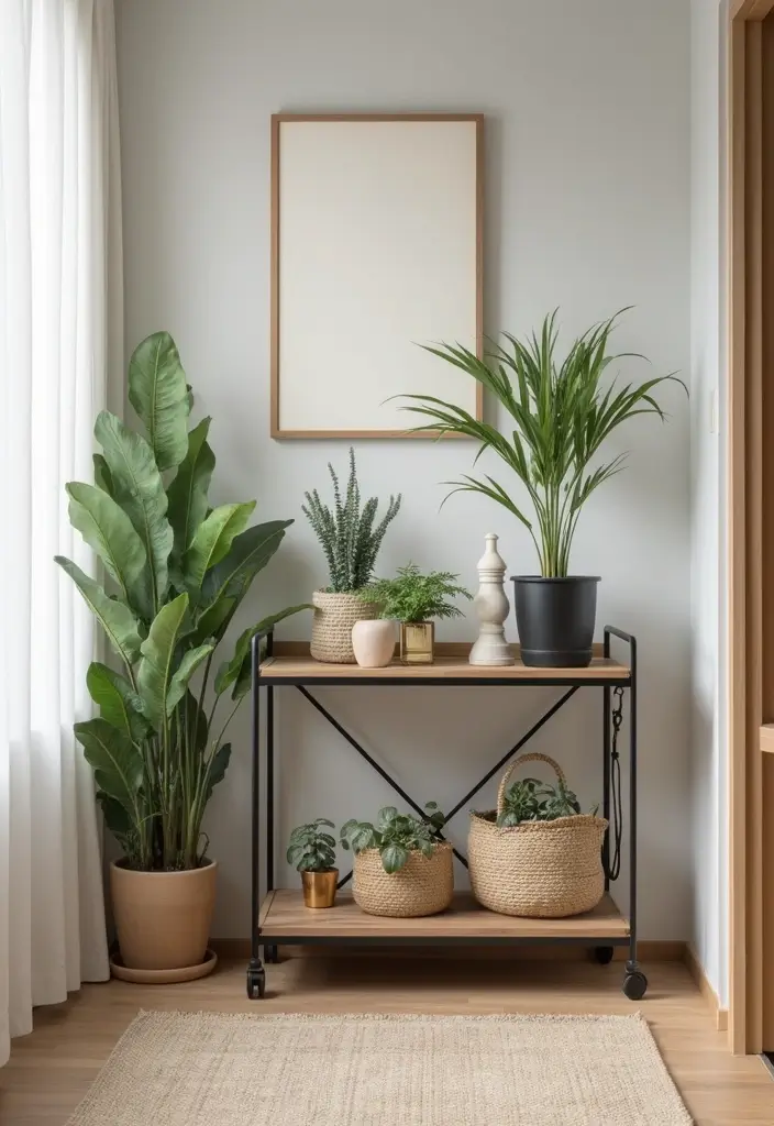 29 Hallway Storage Ideas To Turn Tight Spaces Into Smart Zones 92 29 Hallway Storage Ideas To Turn Tight Spaces Into Smart Zones - 14. Rolling Carts