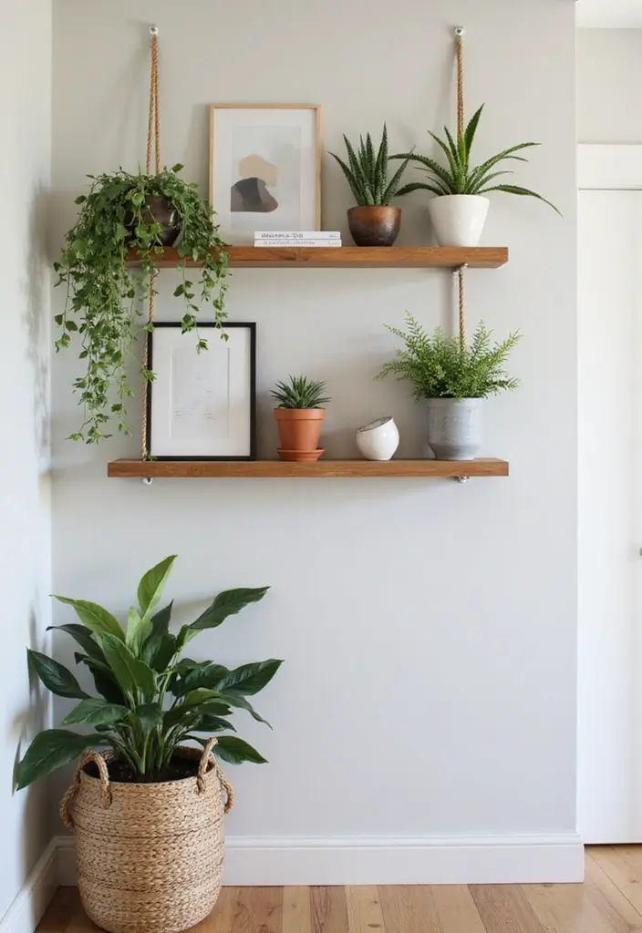 29 Hallway Storage Ideas To Turn Tight Spaces Into Smart Zones 111 29 Hallway Storage Ideas To Turn Tight Spaces Into Smart Zones - 17. Hanging Shelves