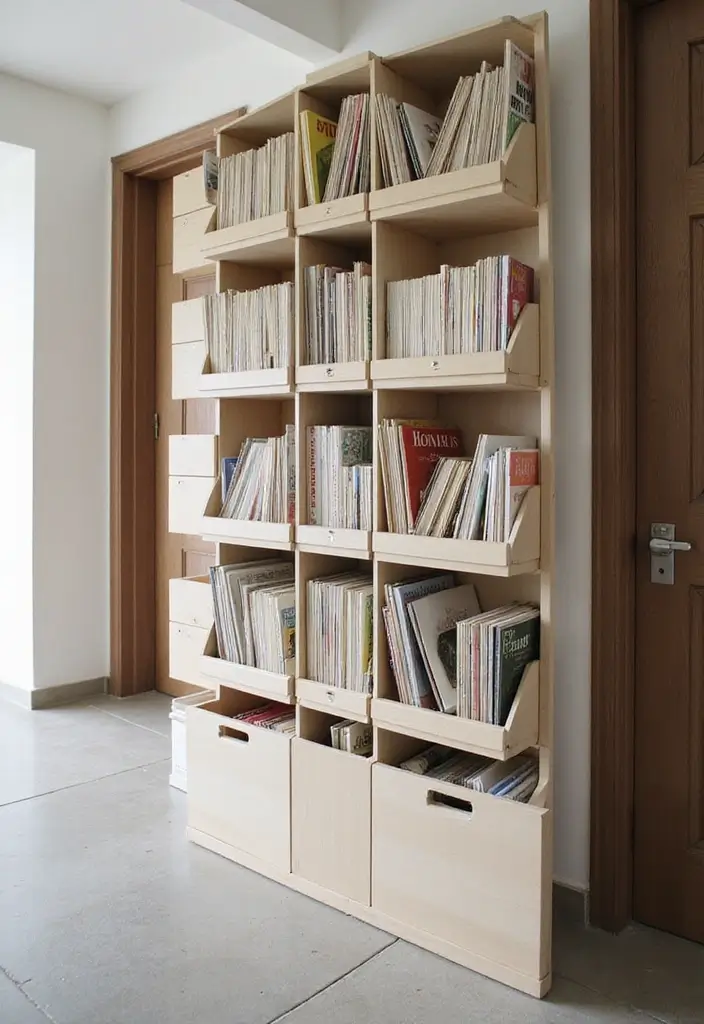 29 Hallway Storage Ideas To Turn Tight Spaces Into Smart Zones 132 29 Hallway Storage Ideas To Turn Tight Spaces Into Smart Zones - 20. Vertical File Holders