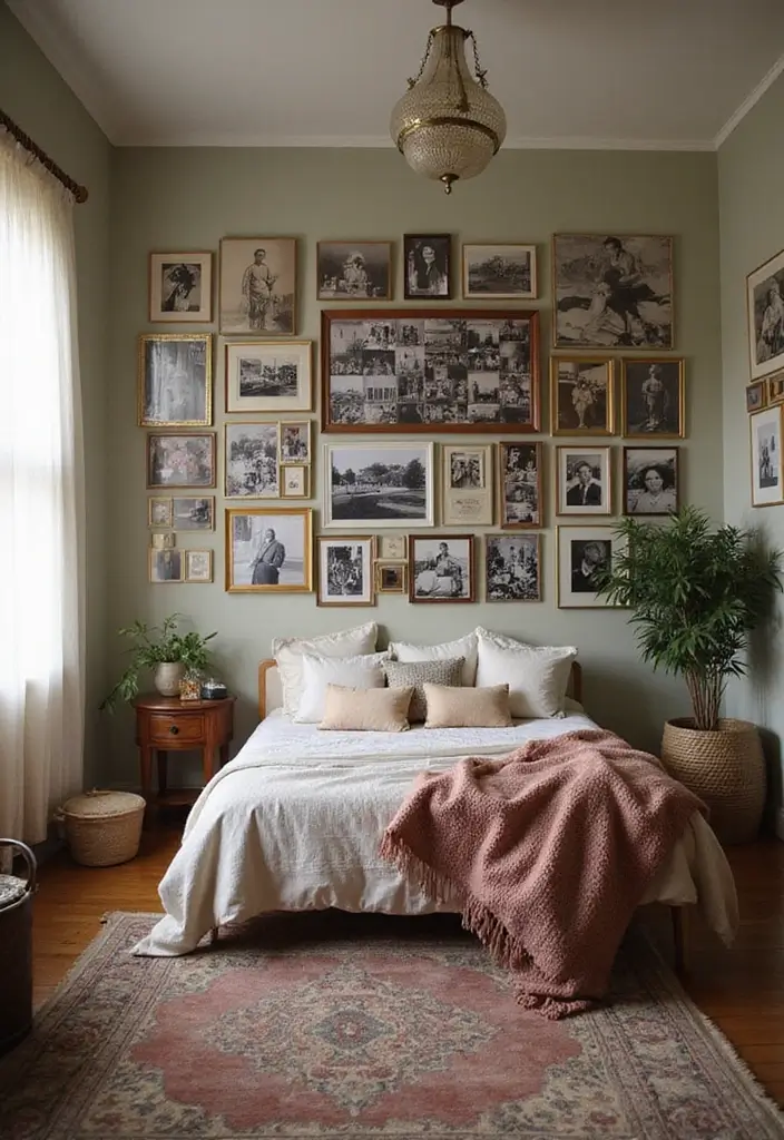 29 Picture Wall Ideas For Bedrooms That Feel Cozy And Personal 118 29 Picture Wall Ideas For Bedrooms That Feel Cozy And Personal - 18. Collage of Past Trends