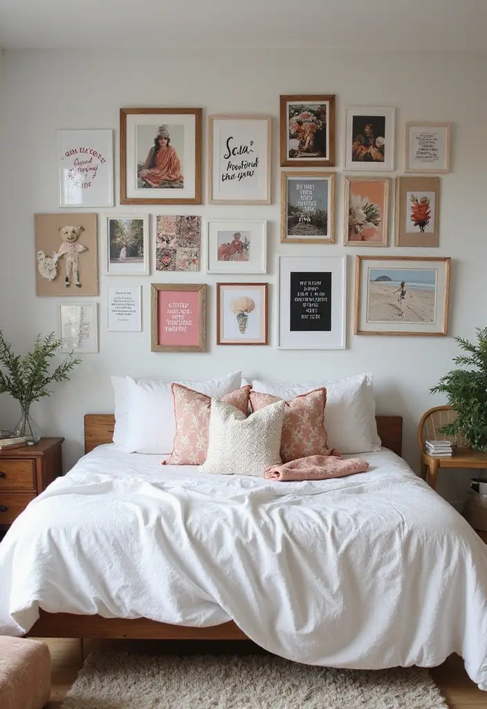 29 Picture Wall Ideas For Bedrooms That Feel Cozy And Personal 160 29 Picture Wall Ideas For Bedrooms That Feel Cozy And Personal - 24. Mood Board Inspiration