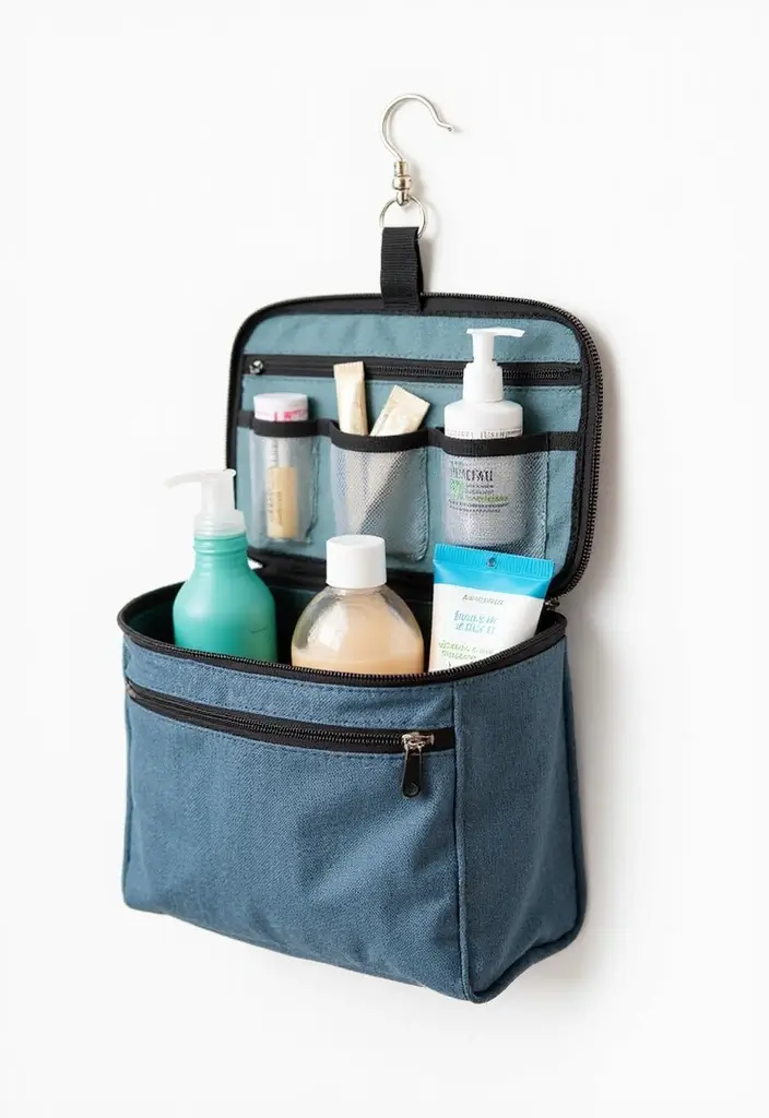 29 Smart Storage Ideas For Small Bathrooms You’ll Actually Use 65 29 Smart Storage Ideas For Small Bathrooms You’ll Actually Use - 11. Space-Saving Toiletry Bags