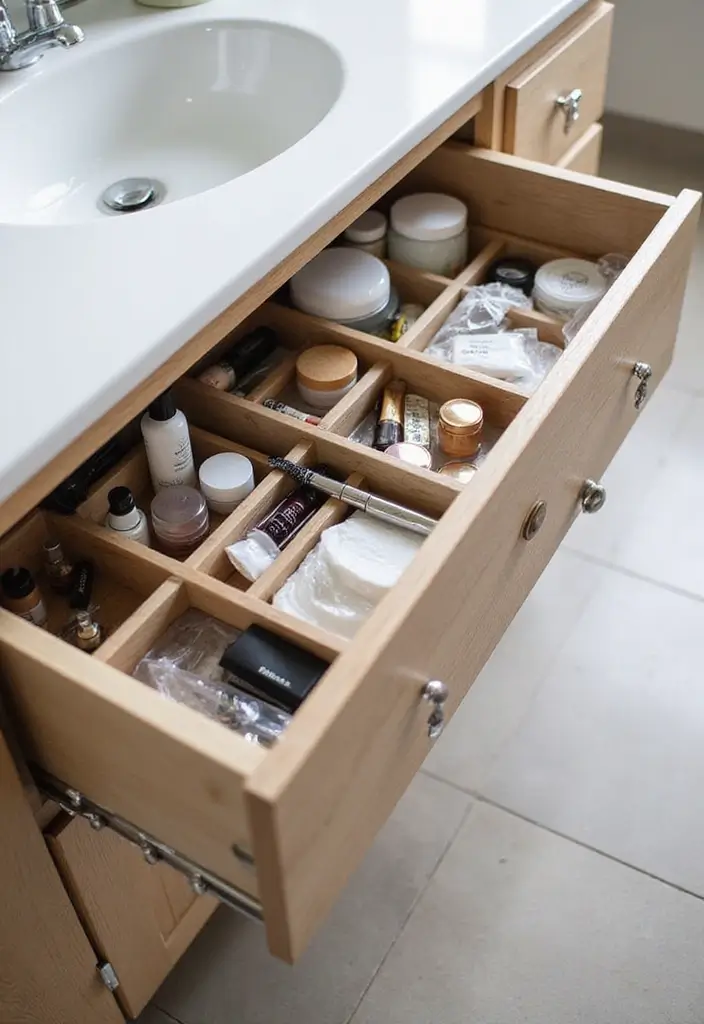 29 Smart Storage Ideas For Small Bathrooms You’ll Actually Use 72 29 Smart Storage Ideas For Small Bathrooms You’ll Actually Use - 12. Drawer Dividers