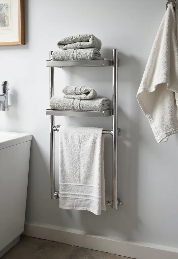 29 Smart Storage Ideas For Small Bathrooms You’ll Actually Use 126 29 Smart Storage Ideas For Small Bathrooms You’ll Actually Use - 20. Slide-Out Towel Racks