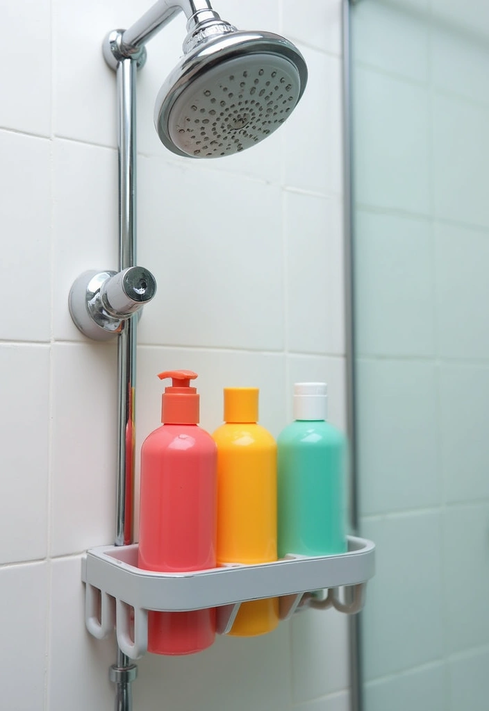 29 Smart Storage Ideas For Small Bathrooms You’ll Actually Use 41 29 Smart Storage Ideas For Small Bathrooms You’ll Actually Use - 7. Shower Caddies