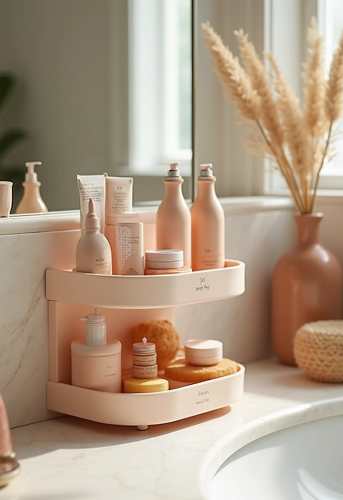 29 Smart Storage Ideas For Small Bathrooms You’ll Actually Use 51 29 Smart Storage Ideas For Small Bathrooms You’ll Actually Use - 9. Tiered Bathroom Organizer