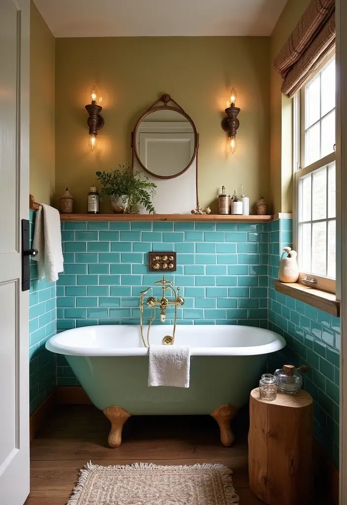 29 Tile Bathroom Ideas That Transform Any Space 8 29 Tile Bathroom Ideas That Transform Any Space - 2. Colorful Subway Tiles