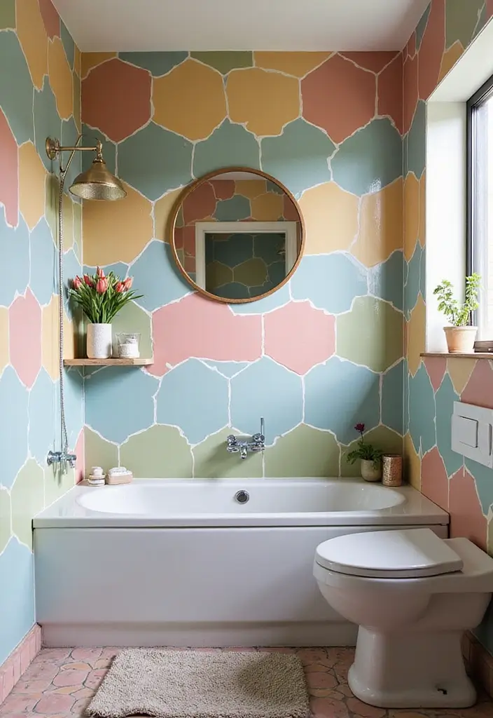 29 Tile Bathroom Ideas That Transform Any Space 152 29 Tile Bathroom Ideas That Transform Any Space - 24. Quirky Tile Shapes