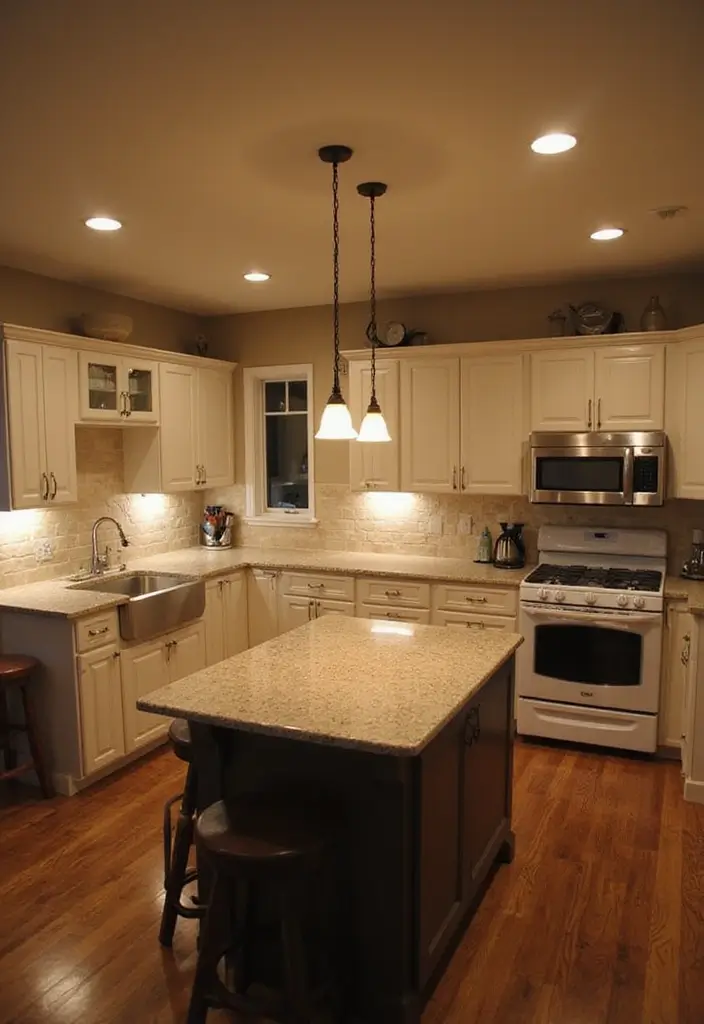 29 Very Small Kitchen Layout Ideas That Actually Work 76 29 Very Small Kitchen Layout Ideas That Actually Work - 12. Integrated Lighting