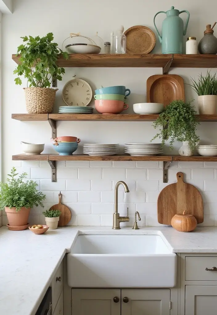 29 Very Small Kitchen Layout Ideas That Actually Work 118 29 Very Small Kitchen Layout Ideas That Actually Work - 18. Open Shelving