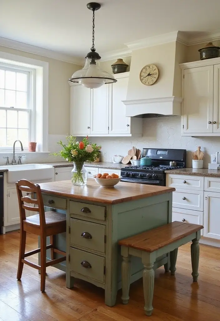 29 Very Small Kitchen Layout Ideas That Actually Work 125 29 Very Small Kitchen Layout Ideas That Actually Work - 19. Repurposed Furniture