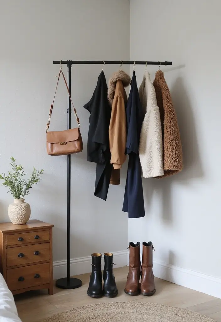 30+ Bedroom Storage Ideas To Declutter And Refresh Your Space 92 30+ Bedroom Storage Ideas To Declutter And Refresh Your Space - 14. Stylish Coat Racks